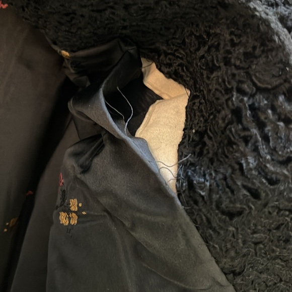 Vintage 40’s Mink & Curly Black Persian Lamb Coat - Picture 11 of 12